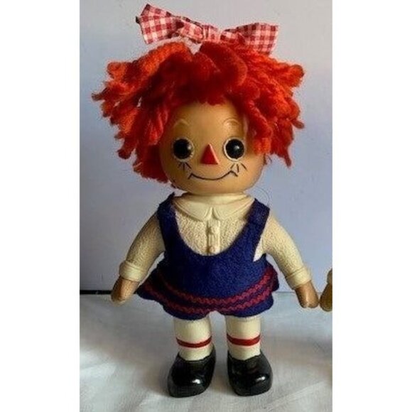 Raggedy Ann & Andy Coin Bank Royalty Industries Vintage Piggy Bank - Picture 4 of 14